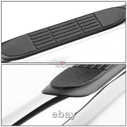 For 2007-2019 Silverado/Sierra Crew Cab 3 Step Nerf Bar Running Board Chrome