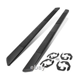 For 2007-2019 Silverado Sierra Crew Cab 5 Black Coated Step Bar Running Boards