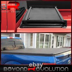 For 2014-2018 Silverado Sierra 1500 Crew Cab 5'8 Bed 4 Fold Soft Tonneau Cover