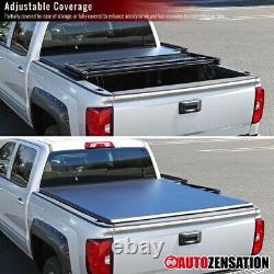 For 2019-2020 Chevy Silverado Sierra 1500 Crew Cab 6.5ft TriFold Tonneau Cover