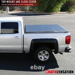 For 2019-2020 Chevy Silverado Sierra 1500 Crew Cab 6.5ft TriFold Tonneau Cover