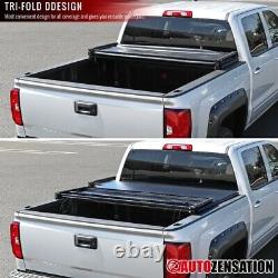 For 2019-2020 Chevy Silverado Sierra 1500 Crew Cab 6.5ft TriFold Tonneau Cover