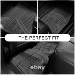 For 2019-2021 Chevy Silverado / GMC Sierra 1500 Crew Cab 2 Row Floor Mats Liner