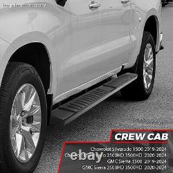 For 2019-2024 Silverado/Sierra 1500 2500 3500HD Crew Cab Step Bar Running Boards