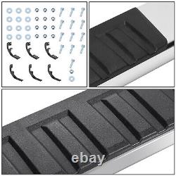 For 2019-2024 Silverado/Sierra Crew Cab 6.75 Flat Side Step Bar Running Boards