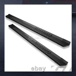 For 2019-2024 Silverado/Sierra Crew Cab 6 Matte Blk OE Aluminum Running Boards