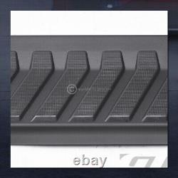For 2019-2024 Silverado/Sierra Crew Cab 6 Matte Blk OE Aluminum Running Boards