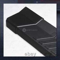 For 2019-2024 Silverado/Sierra Crew Cab 6 Matte Blk OE Aluminum Running Boards