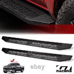 For 2019-2024 Silverado/Sierra Crew Cab 7 Textured Black Modular Running Boards