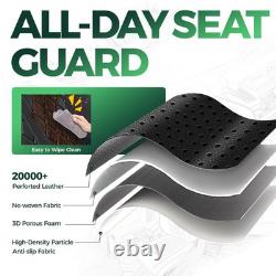 For 2019-2025 Silverado & Sierra 1500 Crew Cab Full Set Leather Seat Covers