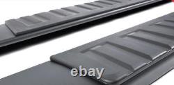 For 6 07-18 Chevy Silverado GMC Sierra Crew Cab Black Side Step Running Board