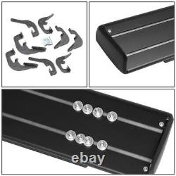 For 6 07-18 Chevy Silverado GMC Sierra Crew Cab Black Side Step Running Board