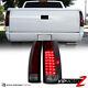 For 88-98 Chevy Gmc C/k 1500 2500 3500 Cherry Red Smoke Led Tail Light Lamp