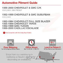 For 88-98 Chevy GMC Silverado Sierra Suburban Tahoe LED Black Tail Light Lamp