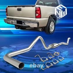 For 99-07 Silverado Sierra Ext/Crew Cab 3 Muffler Tip Catback Exhaust withGaskets