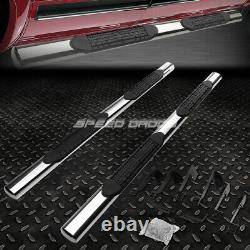 For 99-14 Chevy Silverado Crew 4 Oval Chrome Side Step Nerf Bar Running Board