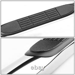 For 99-14 Silverado Sierra Crew Cab 3 Round Tube Side Step Bar Running Boards