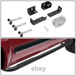 For 99-16 Silverado Sierra Ext/crew Cab Black 3side Step Nerf Bar Running Board