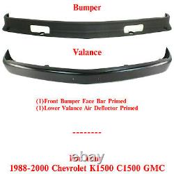Front Bumper Primed & Lower Valance For 1988-2000 Chevrolet & GMC K1500 C1500