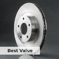Front & Rear Brake Rotors + Ceramic Pads for Chevy Silverado 1500 GMC Sierra