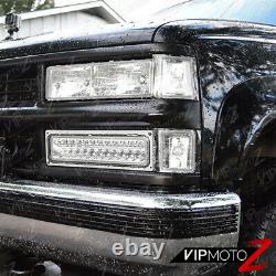 Glass Lens 1988-1998 Chevy Silverado Tahoe Suburban Sierra Cheyenne Headlights