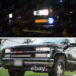 Glass Lens 1988-1998 Chevy Silverado Tahoe Suburban Sierra Cheyenne Headlights