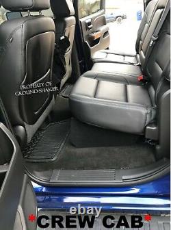 Gmc Sierra Crew Cab 2014- 2018 For Kicker L7T 12 Dual Sub Box Ground-Shaker