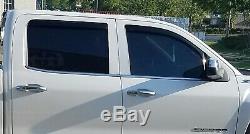 Gmc Sierra Weather Pro In Channel Rain Guards For 2014-2018 (full Set) Crew Cab