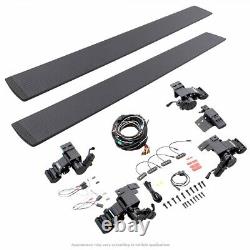 Go Rhino 20404887PC E1 Electric Running Boards for GM Silverado Sierra Crew Cab