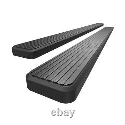 HD Ridez Side Step 6 Steel Black Fit 19-25 Chevy Silverado GMC Sierra Crew Cab
