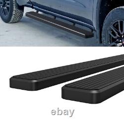 HD Ridez Side Step 6 Steel Black Fit 19-25 Chevy Silverado GMC Sierra Crew Cab