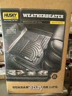 HUSKY WeatherBeater Floor Mats for CHEVY SILVERADO GMC SIERRA CREW CAB 98201