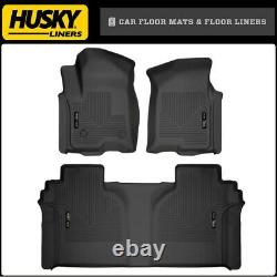 Husky Liners WeatherBeater Floor Mats for 19-22 Silverado Sierra 1500 Crew Cab