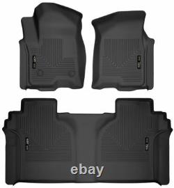 Husky Liners WeatherBeater Floor Mats for 19-22 Silverado Sierra 1500 Crew Cab