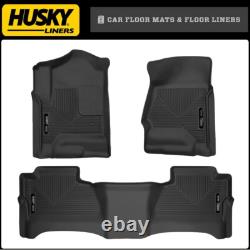 Husky Liners WeatherbeaterT Mats for 14-19 Silverado Sierra 1500/2500/3500 Crew