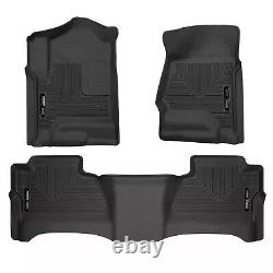 Husky Weatherbeater 1st/2nd Row Floor Liner for 14-18 Silverado Sierra 1500 Crew