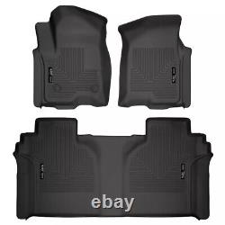 Husky Weatherbeater 1st/2nd Row Floor Liners for Silverado Sierra 1500 Crew Cab