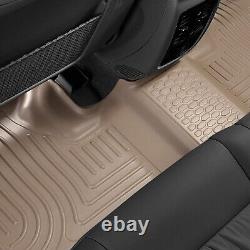 Husky Weatherbeater 1st/2nd Row Tan Floor Liners for Silverado Sierra 1500 Crew
