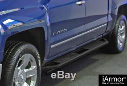 IArmor Aluminum Side Steps Armor Fit 07-18 Chevy Silverado/GMC Sierra Crew Cab