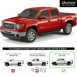 IArmor Aluminum Side Steps Armor Fit 07-18 Chevy Silverado/GMC Sierra Crew Cab