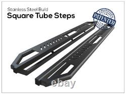 IArmor Steel Off-Road Steps Armor Fit 01-07 Chevy Silverado GMC Sierra Crew Cab