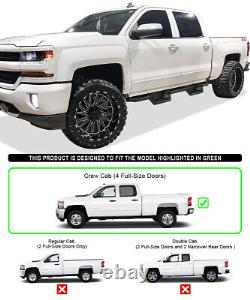 IArmor Steel Pocket Steps Armor Fit 07-18 Chevy Silverado GMC Sierra Crew Cab