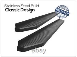 IBoard Black Running Boards Fit 19-23 Chevy Silverado GMC Sierra Crew Cab