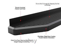 IBoard Black Running Boards Fit 19-23 Chevy Silverado GMC Sierra Crew Cab