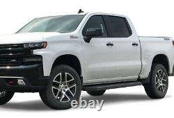 IBoard Black Running Boards Fit 19-23 Chevy Silverado GMC Sierra Crew Cab