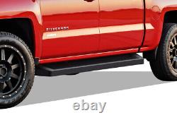 IBoard Black Running Boards Style Fit 01-07 Chevy Silverado GMC Sierra Crew Cab