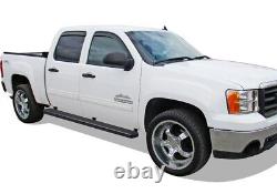 IBoard Running Boards 5-inch Black Fit 01-13 Chevy Silverado GMC Sierra Crew Cab