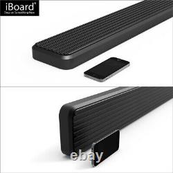 IBoard Running Boards 5-inch Black Fit 19-22 Chevy Silverado GMC Sierra Crew Cab