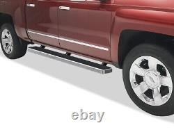 IBoard Running Boards 5 inches Fit 01-13 Chevy Silverado GMC Sierra Crew Cab