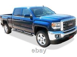 IBoard Running Boards 5 inches Fit 01-13 Chevy Silverado GMC Sierra Crew Cab